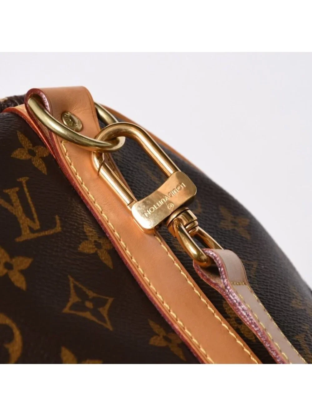 Louis Vuitton Boston Bag Keepall Bandouliere 45 Monogram Brown Gold